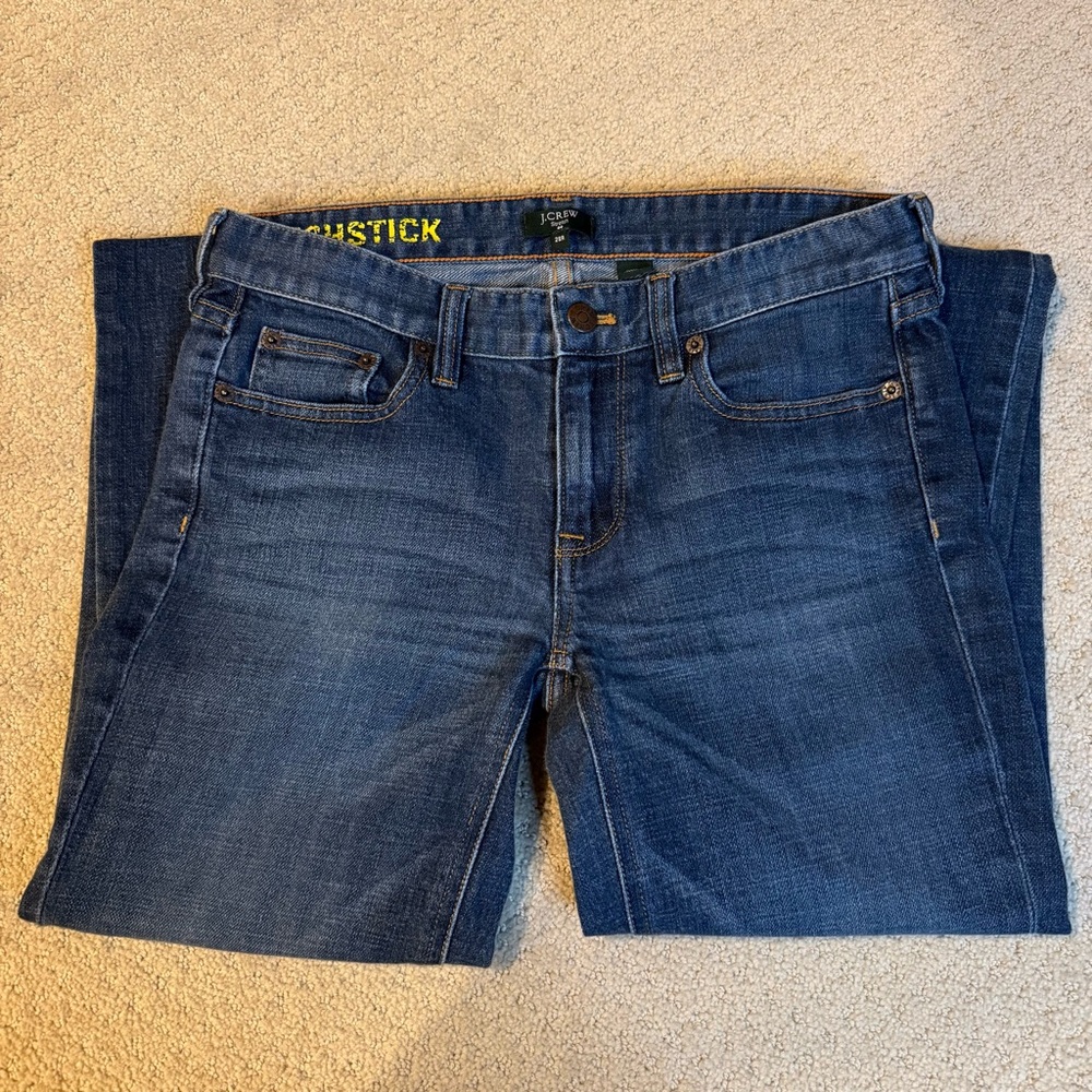 J.Crew  Jeans Women’s Slim Straight Medium Wash  Matchstick SZ 28R